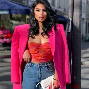 ZARA TULLE CORSET TOP size M